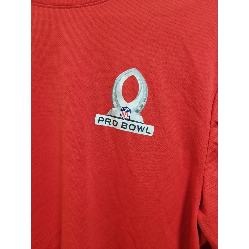 Nike NFL On-Field Dri-FIT Pro Bowl Red Long Sleeve Shirt Men's Size L - Picture 3 of 14